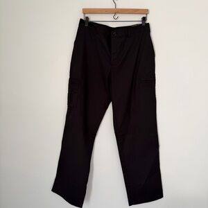 Dickies Womens Cargo Pants Size 14 Regular Black NWT FP223BK Premium Relaxed Fit